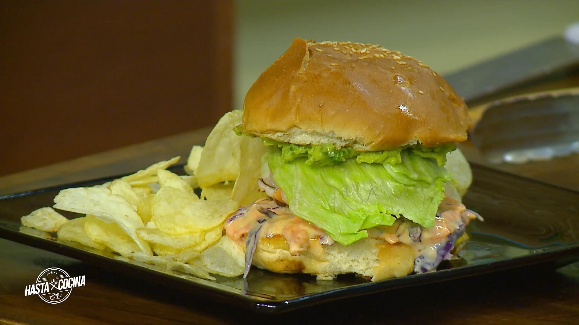 Hamburguesa de camarón