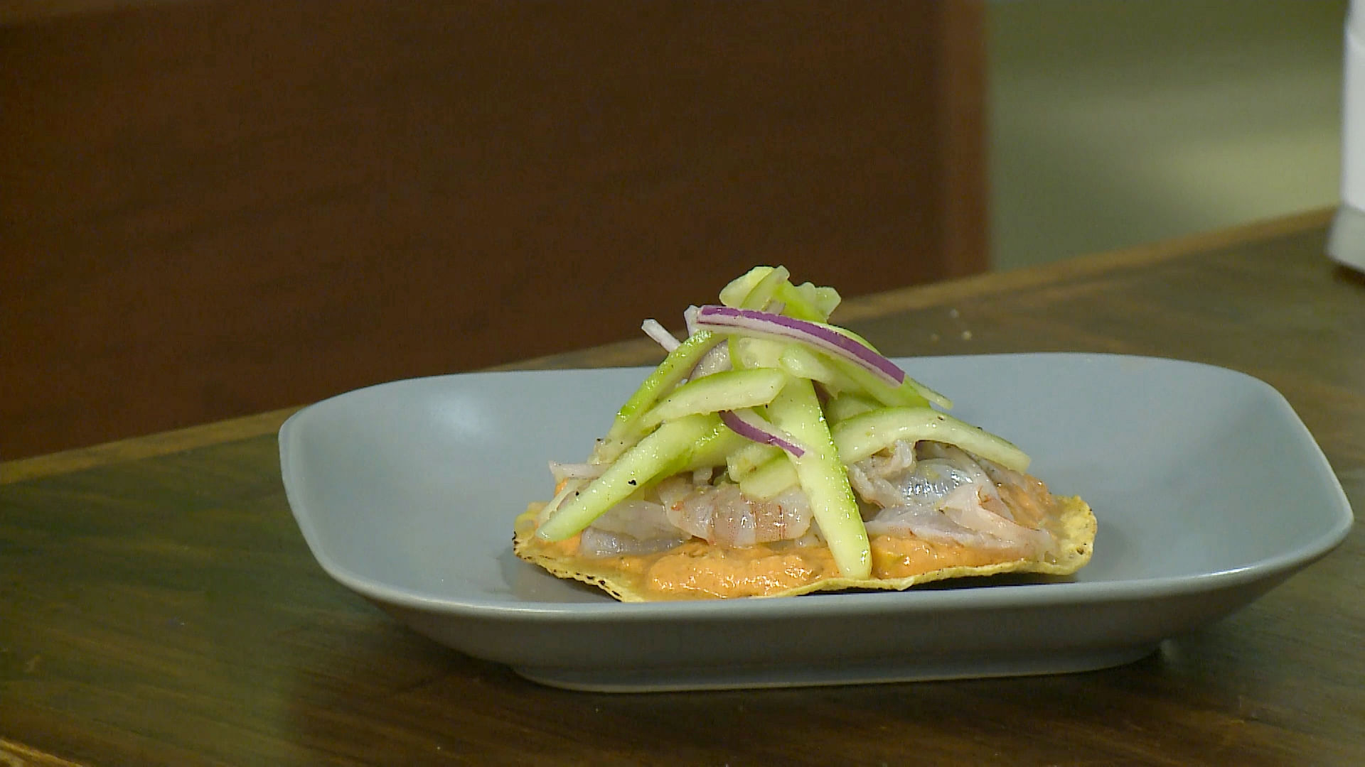 Tostadas de marlin con camarones | Butaca