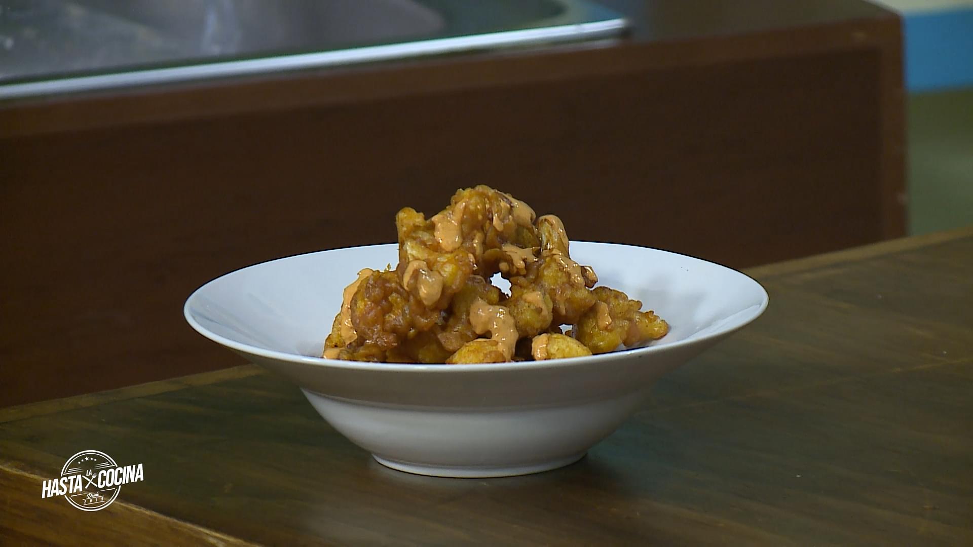 Alitas de coliflor capeadas